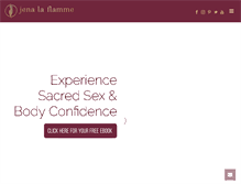 Tablet Screenshot of jenalaflamme.com